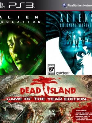 Alien Isolation Mas Aliens Colonial Marines Mas Dead Island Game of the Year Edition Bundle Ps3