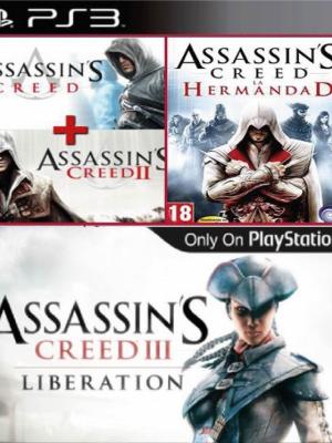 4 juegos en 1 Assassins Creed Double Edition Mas Antología Assassins Creed La Hermandad Mas Assassins Creed Liberation HD