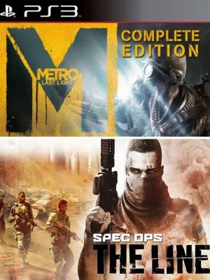 2 juegos en 1 Metro Last Light Complete Edition Mas Spec Ops The Line