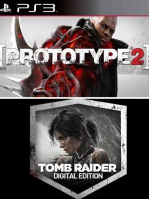 2 juegos en 1 Prototype 2 Gold Edition Mas Tomb Raider Edición digitaln PS3