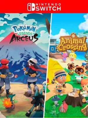 Pokemon Legends Arceus mas  Animal Crossing New Horizons - Nintendo Switch