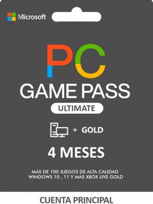 PC GAME PASS ULTIMATE SUSCRIPCIÓN DE 4 MESES CUENTA